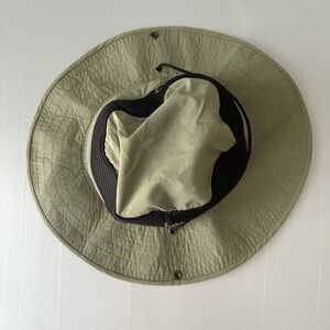 Boonie Bucket Hat w/Strap & Side Brim Snaps Sz Large Dorfman Pacific Co. DPC